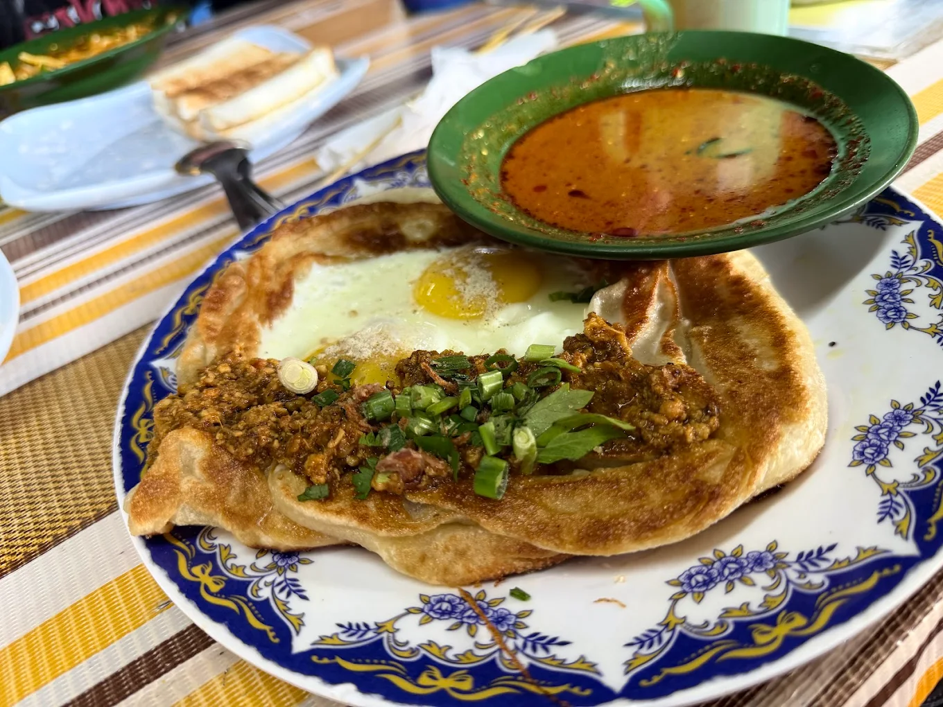 Roti Canai Kayu Arang