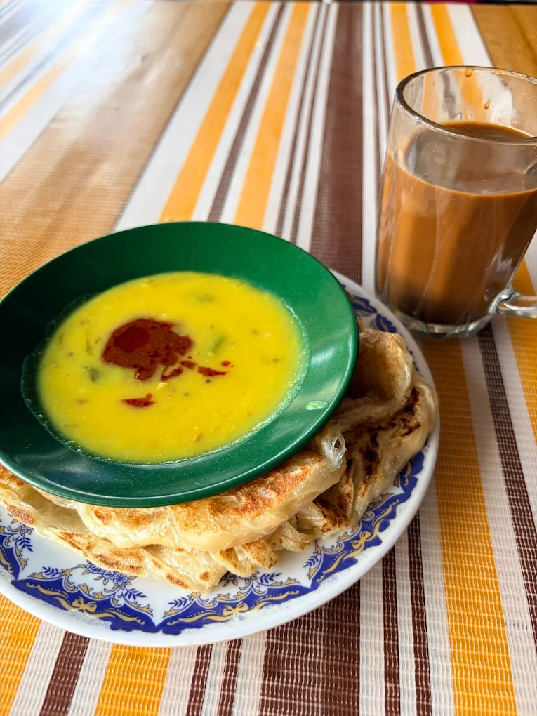 Roti Canai Kayu Arang